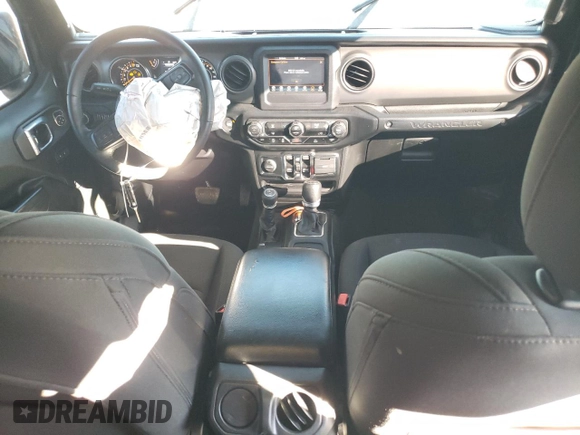 2022 Jeep Wrangler Unlimited High Tide with VIN 1C4HJXDG1NW134486, listed as a Copart auction lot 84936294 with 61,282 mi miles and Salvage Title. Bid and sale history available at DreamBid. Image 8.