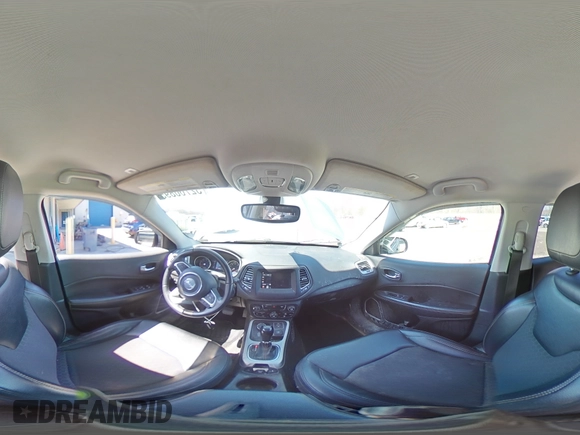 2019 Jeep Compass Latitude with VIN 3C4NJDBB1KT703251, listed as a Copart auction lot 52760895 with 73,026 mi miles and Salvage Title. Bid and sale history available at DreamBid. Image 15.