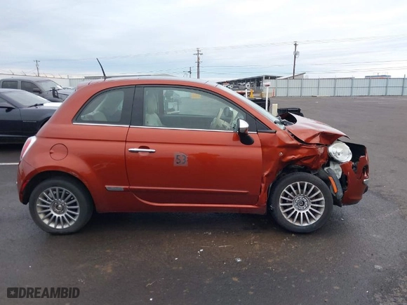 2012 FIAT 500 Gucci with VIN 3C3CFFCR4CT176523, listed as a IAAI auction lot 41229848 with NaN miles. Bid and sale history available at carsss.com. Image 13.