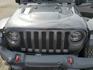 2020 Jeep Wrangler Unlimited Rubicon with VIN 1C4HJXFG4LW247603, listed as a Copart auction lot 55247645 with 44,791 mi miles and Salvage title. Bid and sale history available at DreamBid. Image 11.