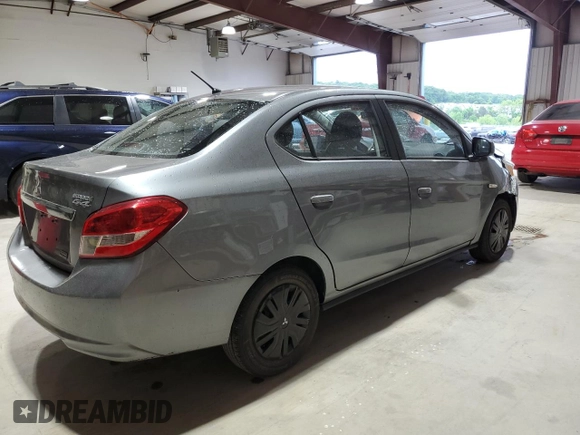 2019 Mitsubishi Mirage ES z VIN ML32F3FJ4KHF12055, wystawiony jako Copart lot #57972685 z przebiegiem 49 280 mil mil oraz Szkoda całkowita • Salvage title. Historia ofert i sprzedaży dostępna na DreamBid. Obrazek 3.