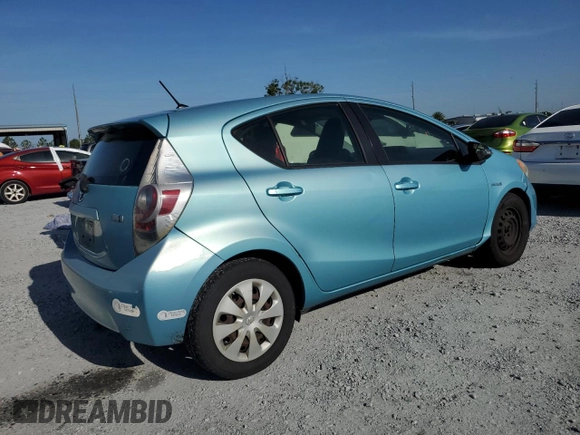 2012 Toyota Prius One with VIN JTDKDTB37C1030097, listed as a Copart auction lot 57120665 with 3,555 mi miles and Clean Title. Bid and sale history available at DreamBid. Image 3.