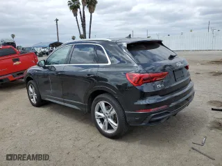 2020 Audi Q3 S line Premium with VIN WA1DECF36L1020574, listed as a Copart auction lot 52804445 with 37,040 mi miles and Salvage Title. Bid and sale history available at carsss.com. Image 2.