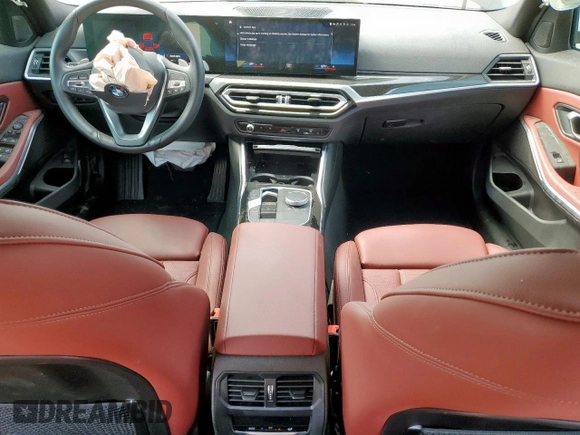 2023 BMW 3 Series 330i with VIN 3MW69FF08P8D30427, listed as a Copart auction lot 58085895 with 27,608 mi miles and Salvage title. Bid and sale history available at DreamBid. Image 8.