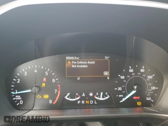 2020 Ford Escape SE with VIN 1FMCU9G61LUC10695, listed as a Copart auction lot 52373225 with 90,949 mi miles and Salvage title. Bid and sale history available at DreamBid. Image 9.
