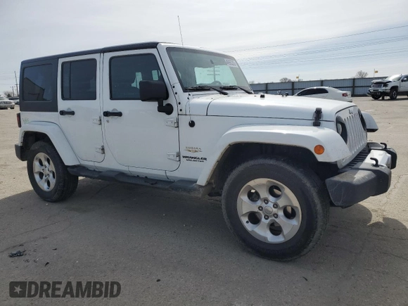 2015 Jeep Wrangler Unlimited Sahara with VIN 1C4BJWEG7FL768712, listed as a Copart auction lot 49963335 with 100,053 mi miles and Salvage Title. Bid and sale history available at carsss.com. Image 4.