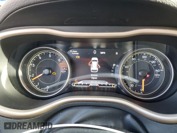 2017 Jeep Cherokee Limited with VIN 1C4PJLDB0HW526159, listed as a Copart auction lot 50055595 with 90,139 mi miles and Salvage Title. Bid and sale history available at carsss.com. Image 9.