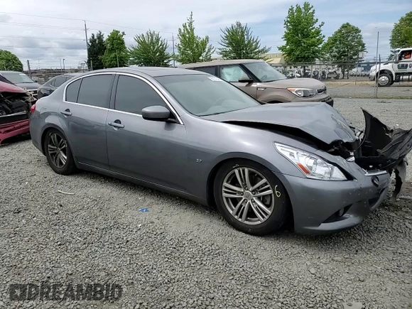 2015 Infiniti Q40 with VIN JN1CV6AP1FM502713, listed as a Copart auction lot 56121544 with 0 mi miles and Salvage Title. Bid and sale history available at carsss.com. Image 10.