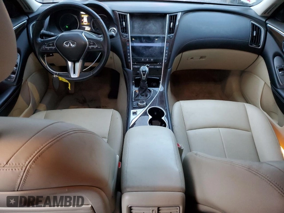 2019 Infiniti Q50 3.0t LUXE with VIN JN1EV7AR7KM551294, listed as a Copart auction lot 85467824 with 70,577 mi miles and Salvage Title. Bid and sale history available at carsss.com. Image 8.