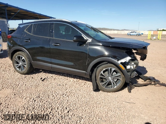 2022 Buick Encore GX Essence with VIN KL4MMFSL9NB084454, listed as a Copart auction lot 55163775 with 4,335 mi miles and Salvage title. Bid and sale history available at DreamBid. Image 4.