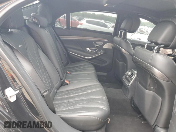 2018 Mercedes-Benz S 63 AMG with VIN WDDUG8JB8JA376474, listed as a Copart auction lot 55487394 with 57,490 mi miles and Salvage Title. Bid and sale history available at DreamBid. Image 10.