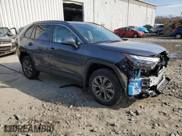 2024 Toyota RAV4 Hybrid XLE Premium with VIN 2T3B6RFV6RW071873, listed as a Copart auction lot 50865335 with 8,083 mi miles and Salvage Title. Bid and sale history available at carsss.com. Image 4.