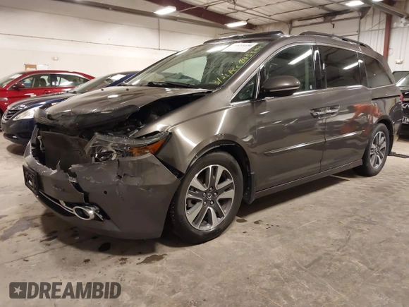 2016 Honda Odyssey Touring Elite with VIN 5FNRL5H92GB045824, listed as a IAAI auction lot 41872220 with 120,557 mi miles. Bid and sale history available at carsss.com. Image 20.
