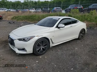 2017 Infiniti Q60 Premium with VIN JN1CV7EL5HM321176, listed as a Copart auction lot 56045305 with 93,272 mi miles and Salvage title. Bid and sale history available at DreamBid. Image 1.