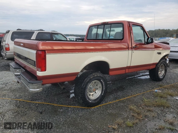 1995 Ford F-150 with VIN 1FTEF14N3SNA76012, listed as a Copart auction lot 74675844 with 133,345 mi miles and Salvage Title. Bid and sale history available at carsss.com. Image 3.