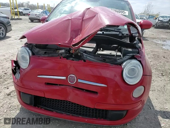 2013 FIAT 500 Pop with VIN 3C3CFFAR8DT574306, listed as a Copart auction lot 52794095 with 75,312 mi miles and Salvage Title. Bid and sale history available at carsss.com. Image 11.