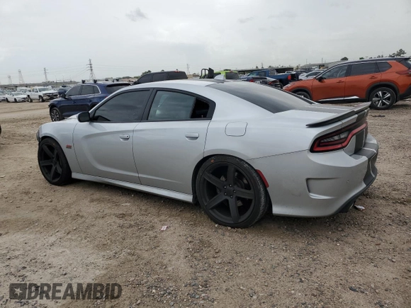 2019 Dodge Charger Scat Pack with VIN 2C3CDXGJ0KH688805, listed as a Copart auction lot 50822835 with 71,827 mi miles and Salvage Title. Bid and sale history available at DreamBid. Image 2.