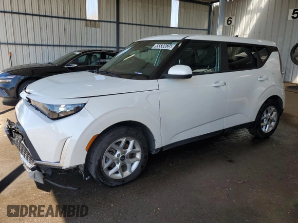 2023 Kia Soul LX with VIN KNDJ23AU2P7862493, listed as a Copart auction lot 55538635 with 57,363 mi miles and Clean Title. Bid and sale history available at DreamBid. Image 1.