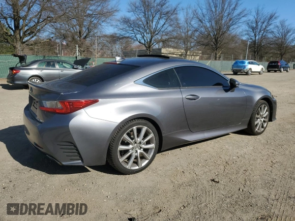 2016 Lexus RC 300 F Sport with VIN JTHSM5BC1G5000439, listed as a Copart auction lot 50539755 with 36,401 mi miles and Salvage Title. Bid and sale history available at DreamBid. Image 3.