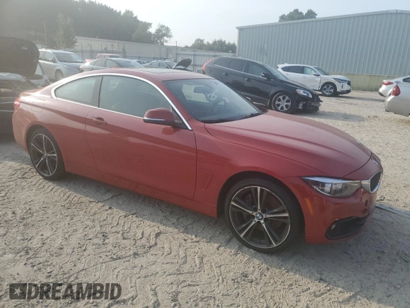 2018 BMW 4 Series 440i xDrive with VIN WBA4W9C54JAB95107, listed as a Copart auction lot 68408494 with 57,590 mi miles and Salvage title. Bid and sale history available at DreamBid. Image 4.