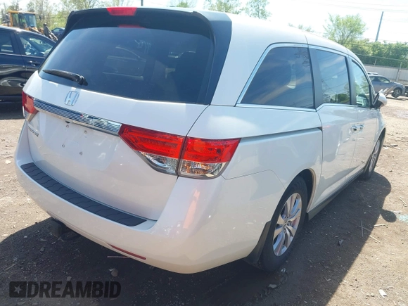 2016 Honda Odyssey EX-L with VIN 5FNRL5H62GB048406, listed as a IAAI auction lot 42145352 with 126,938 mi miles and . Bid and sale history available at carsss.com. Image 4.