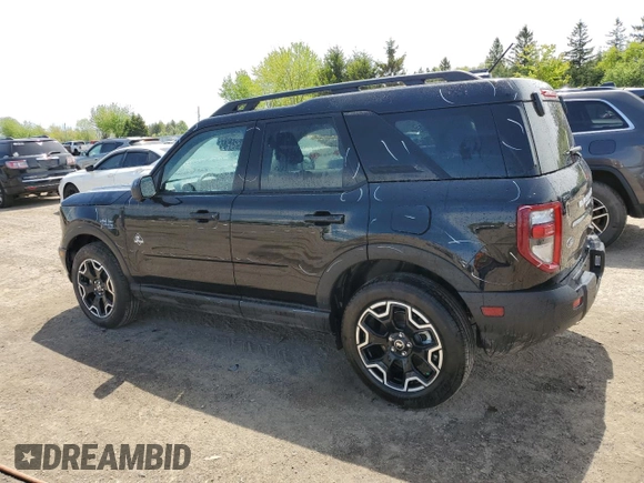2025 Ford Bronco Sport Outer Banks with VIN 3FMCR9CN7SRE51424, listed as a Copart auction lot 58497645 with 1,876 mi miles and Clean title. Bid and sale history available at DreamBid. Image 2.