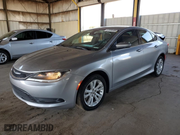 2016 Chrysler 200 LX with VIN 1C3CCCFBXGN186629, listed as a Copart auction lot 47370105 with 119,205 mi miles and Salvage Title. Bid and sale history available at carsss.com. Image 1.