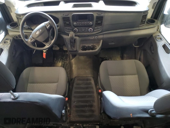 2021 Ford Transit Cargo with VIN 1FTBR1C82MKA77940, listed as a Copart auction lot 49711275 with 34,989 mi miles and Salvage Title. Bid and sale history available at DreamBid. Image 8.