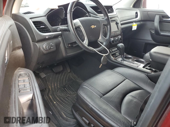 2017 Chevrolet Traverse LT with VIN 1GNKRHKD2HJ319829, listed as a Copart auction lot 53576295 with 114,428 mi miles and Salvage Title. Bid and sale history available at DreamBid. Image 8.