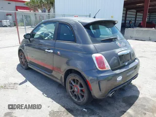 2015 FIAT 500 Abarth with VIN 3C3CFFFH2FT507879, listed as a IAAI auction lot 42135649 with 163,663 mi miles. Bid and sale history available at carsss.com. Image 3.
