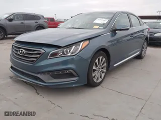 2017 Hyundai Sonata Sport with VIN 5NPE34AF2HH499440, listed as a IAAI auction lot 41241905 with 48,943 mi miles. Bid and sale history available at carsss.com. Image 19.