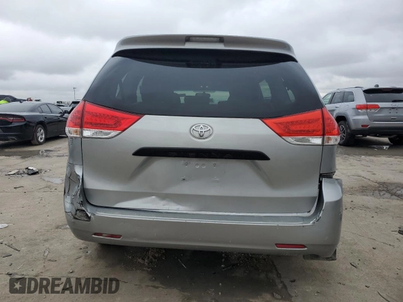 2012 Toyota Sienna with VIN 5TDKA3DC2CS010056, listed as a Copart auction lot 44639505 with 146,195 mi miles and Salvage Title. Bid and sale history available at DreamBid. Image 6.