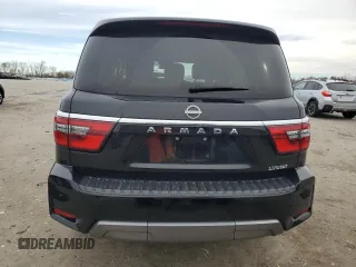 2021 Nissan Armada SV with VIN JN8AY2AD0M9660541, listed as a Copart auction lot 48254955 with 78,761 mi miles and Salvage Title. Bid and sale history available at carsss.com. Image 6.