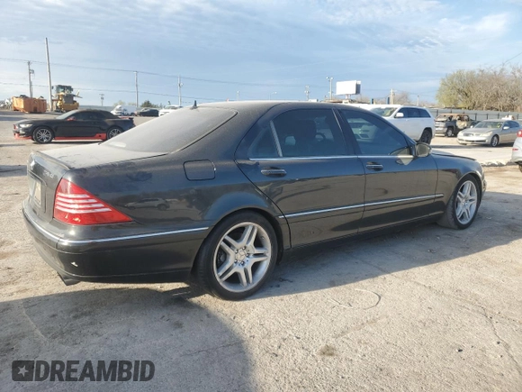 2002 Mercedes-Benz S-Class 5.0L with VIN WDBNG75J42A282103, listed as a Copart auction lot 50772425 with 150,864 mi miles and Clean Title. Bid and sale history available at carsss.com. Image 3.