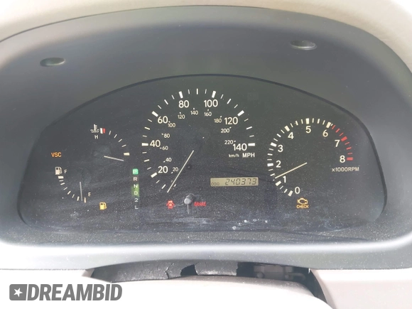 2002 Lexus RX 300 with VIN JTJHF10U720276010, listed as a IAAI auction lot 41917460 with 240,373 mi miles. Bid and sale history available at carsss.com. Image 7.