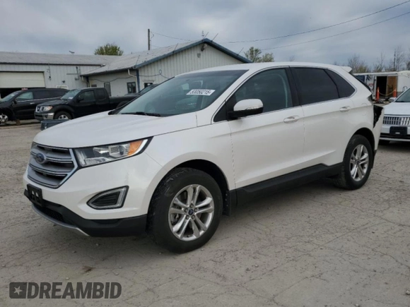 2015 Ford Edge SEL with VIN 2FMTK4J87FBB30248, listed as a Copart auction lot 53050215 with 90,493 mi miles and Salvage Title. Bid and sale history available at carsss.com. Image 1.