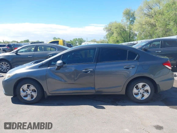 2013 Honda Civic LX with VIN 2HGFB2F53DH534681, listed as a IAAI auction lot 42129613 with 246,317 mi miles and . Bid and sale history available at DreamBid. Image 15.