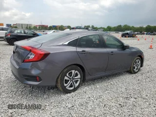 2017 Honda Civic LX with VIN 19XFC2F55HE070967, listed as a Copart auction lot 58773025 with 81,177 mi miles and Salvage title. Bid and sale history available at DreamBid. Image 3.