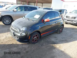 2014 FIAT 500e with VIN 3C3CFFGE6ET228311, listed as a IAAI auction lot 41768959 with 59,360 mi miles. Bid and sale history available at carsss.com. Image 2.
