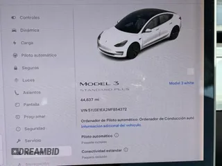 2021 Tesla Model 3 Standard Range Plus with VIN 5YJ3E1EA2MF854372, listed as a Copart auction lot 56435825 with 44,637 mi miles and Salvage Title. Bid and sale history available at DreamBid. Image 8.