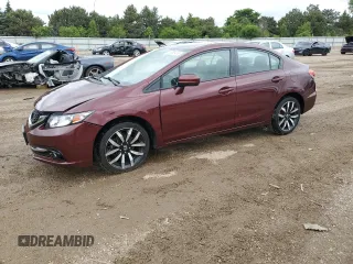 2015 Honda Civic EX-L z VIN 2HGFB2F94FH508029, wystawiony jako Copart lot #58666415 z przebiegiem 74 512 mil mil oraz Szkoda całkowita • Salvage title. Historia ofert i sprzedaży dostępna na DreamBid. Obrazek 1.