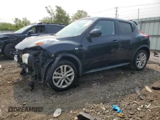 2014 Nissan Juke S with VIN JN8AF5MR5ET362294, listed as a Copart auction lot 59118795 with 121,112 mi miles and Salvage title. Bid and sale history available at DreamBid. Image 1.