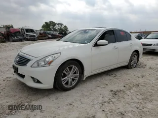 2013 Infiniti G37 x z VIN JN1CV6AR1DM353041, wystawiony jako Copart lot #55519604 z przebiegiem Nie podano mil oraz Szkoda całkowita • Salvage title. Historia ofert i sprzedaży dostępna na DreamBid. Obrazek 1.