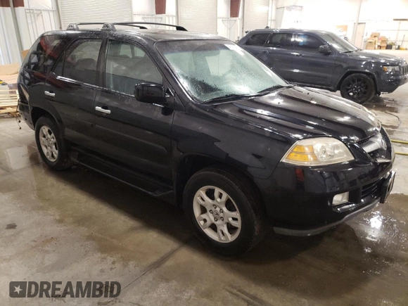 2005 Acura MDX Touring with VIN 2HNYD18705H552349, listed as a Copart auction lot 48758475 with 223,091 mi miles and Salvage title. Bid and sale history available at DreamBid. Image 4.