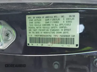 2009 Honda Accord EX-L with VIN 1HGCP36829A006754, listed as a IAAI auction lot 42121746 with 246,771 mi miles and . Bid and sale history available at DreamBid. Image 9.
