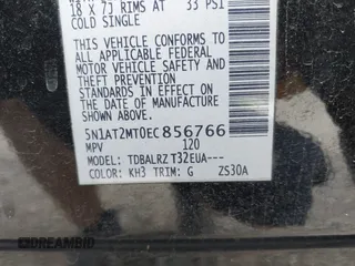 2014 Nissan Rogue S z VIN 5N1AT2MT0EC856766, wystawiony jako IAAI lot #42335105 z przebiegiem 160 187 mil mil oraz . Historia ofert i sprzedaży dostępna na DreamBid. Obrazek 9.