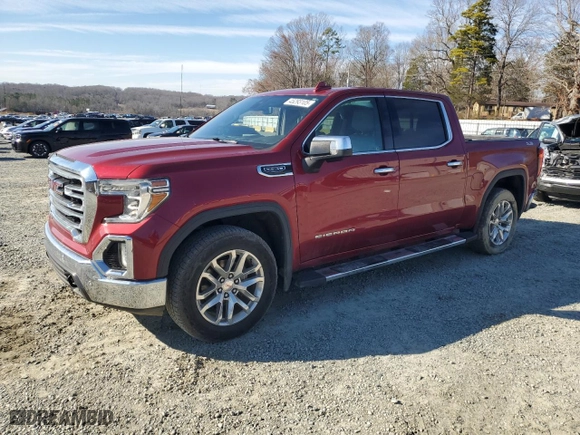 2019 GMC Sierra 1500 SLT with VIN 3GTU9DED2KG265625, listed as a Copart auction lot 45293105 with 112,137 mi miles and Salvage Title. Bid and sale history available at carsss.com. Image 1.