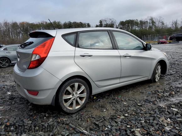 2012 Hyundai Accent SE with VIN KMHCU5AE8CU041123, listed as a Copart auction lot 42913995 with 130,141 mi miles and Non Repairable. Bid and sale history available at carsss.com. Image 3.