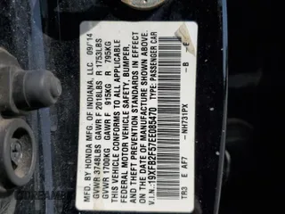 2014 Honda Civic LX z VIN 19XFB2F57EE085470, wystawiony jako Copart lot #48692155 z przebiegiem 149 150 mil mil oraz Czysty tytuł • Clean title. Historia ofert i sprzedaży dostępna na DreamBid. Obrazek 13.