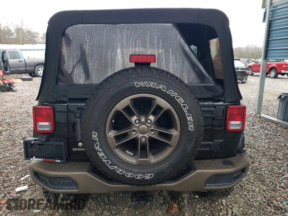 2016 Jeep Wrangler Unlimited 75th Anniversary with VIN 1C4BJWEG2GL221624, listed as a Copart auction lot 44678795 with 50,314 mi miles and Salvage Title. Bid and sale history available at carsss.com. Image 6.